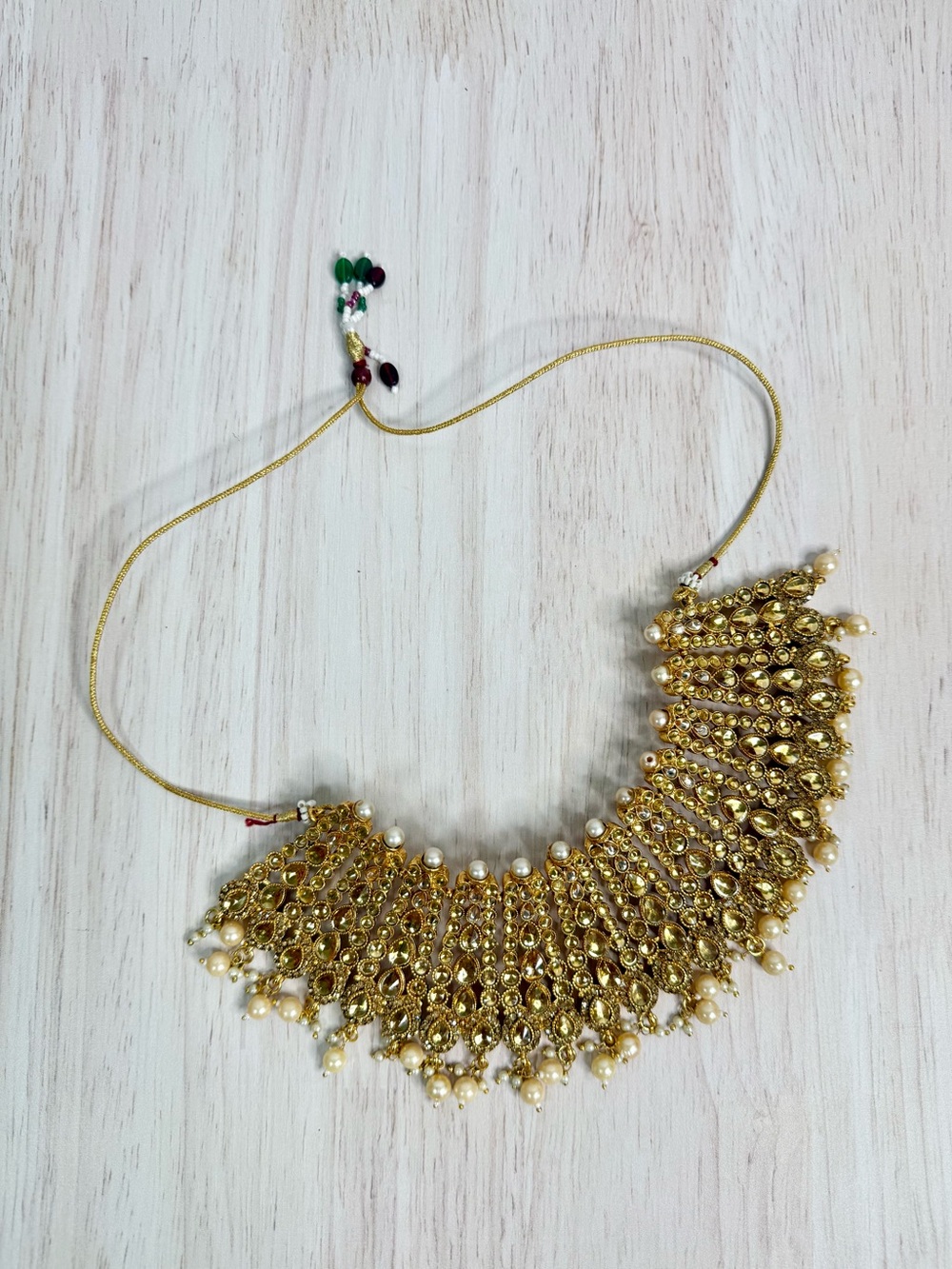 Gold Pearl-Accent Choker Necklace - Women Jewelry
